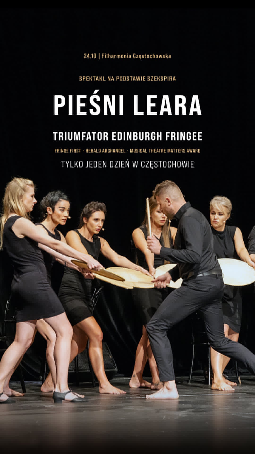 ŚWIATOWA SENSACJA TEATRALNA: "Pieśni Leara" - Filharmonia Częstochowska - 24.10.2026 ŚWIATOWA SENSACJA TEATRALNA: "Pieśni Leara" - Filharmonia Częstochowska - 24.10.2026